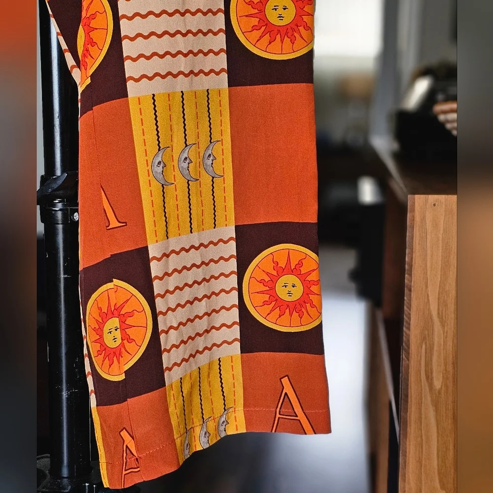 ANIM Aniverse 21 Printed Silk Pants - Picture 4 of 7